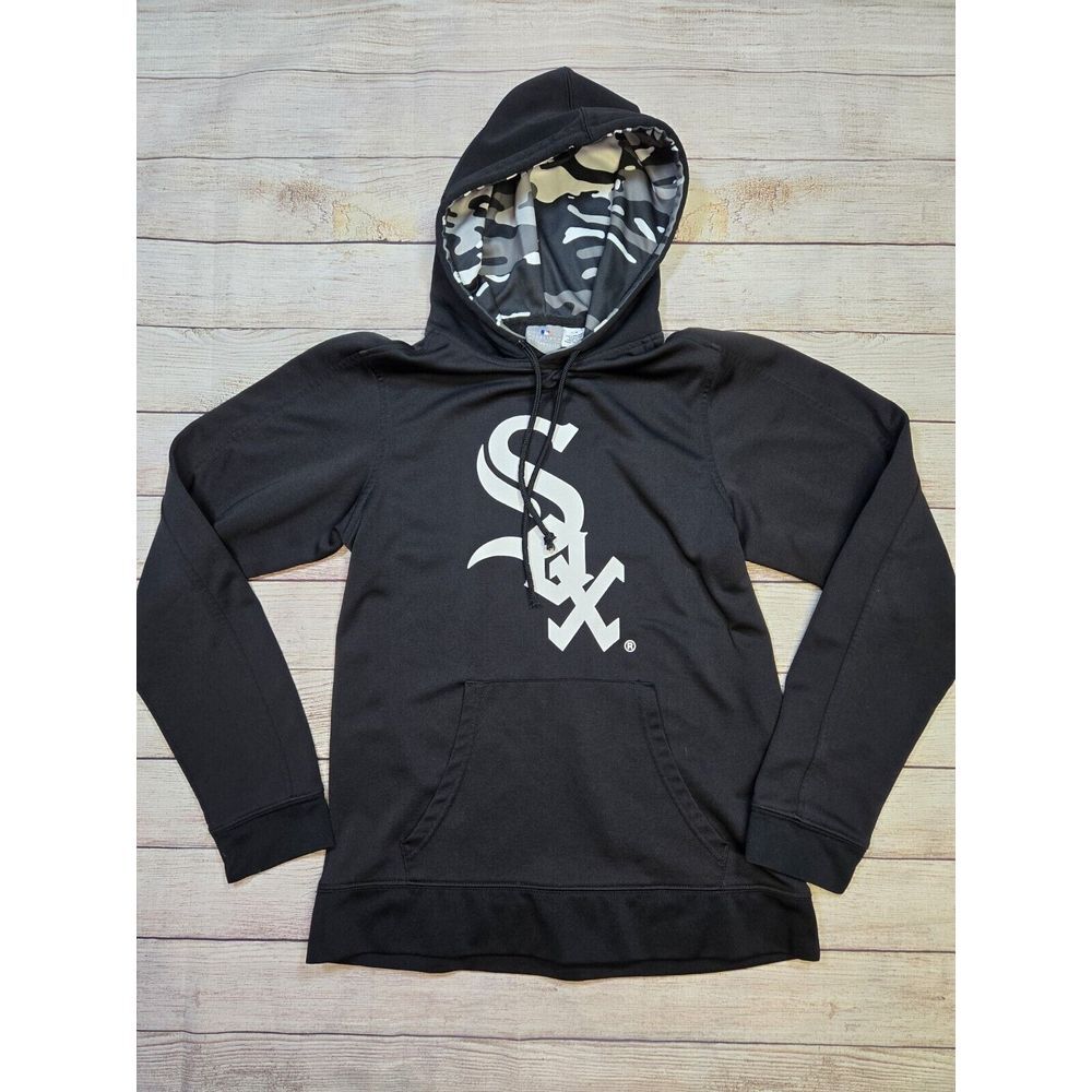 Genuine Merchandise Men's Chicago White Sox Size Small Black MLB Hoodie Camo - Picture 1 of 8